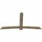 Ekena Millwork Bellingham Rough Sawn Timber Gable Bracket, Douglas Fir, 84"W x 45"H x 2"D x 6"F, 13/12 Pitch GBW084X45X0206BEL00RDF - alternate 4